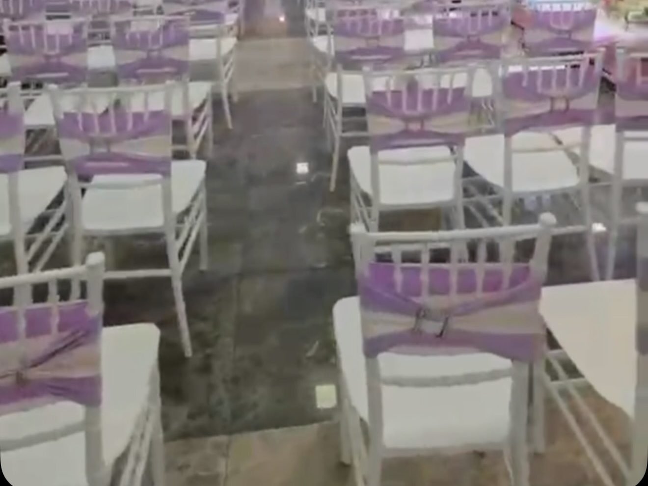 Air-conditioned banquet hall at Meera Celebration